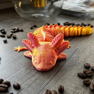 Hračka axolotla 28 cm (11") | Rozkošný axolotl | Fidget hračka pro dospělé | Rozkošná dekorace na stůl